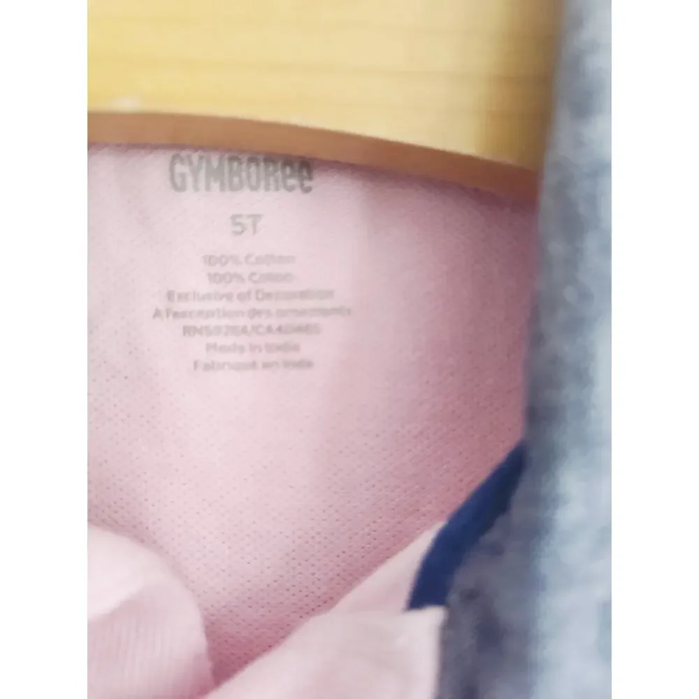5T Gymboree Pink polo with bunny